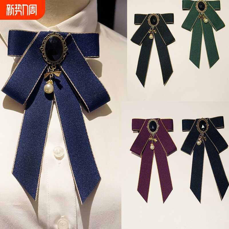 【厂家直销】新品女生领花JK日系蝴蝶结酒店物业职业领结11*18