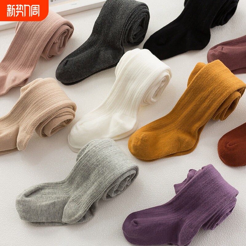 女童连裤袜春秋薄款儿童打底裤夏季白色婴儿连体袜子宝宝连脚袜裤