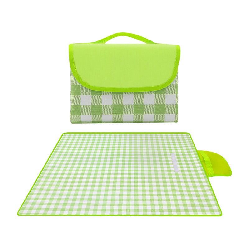 便携野餐垫露营防潮垫绿格子款多规格