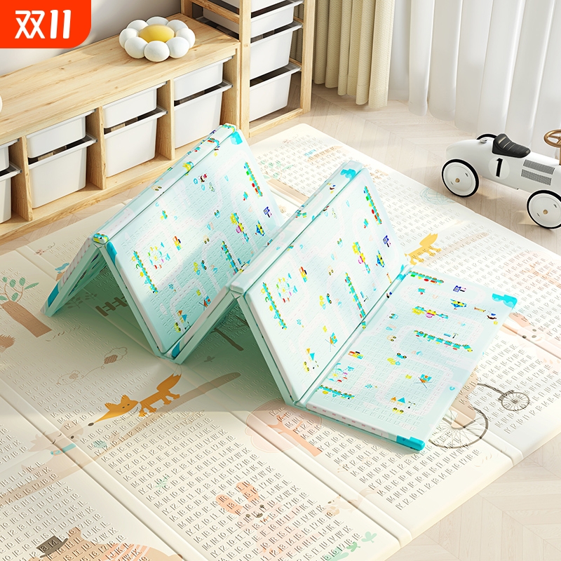 宝宝爬行垫XPE加厚家用婴儿折叠爬爬垫无毒无味儿童拼接泡沫地垫