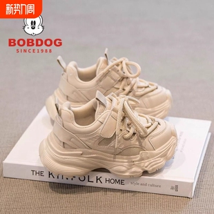 巴布豆女童老爹鞋2025新款儿童鞋爆款透气网面夏季大童运动鞋女孩