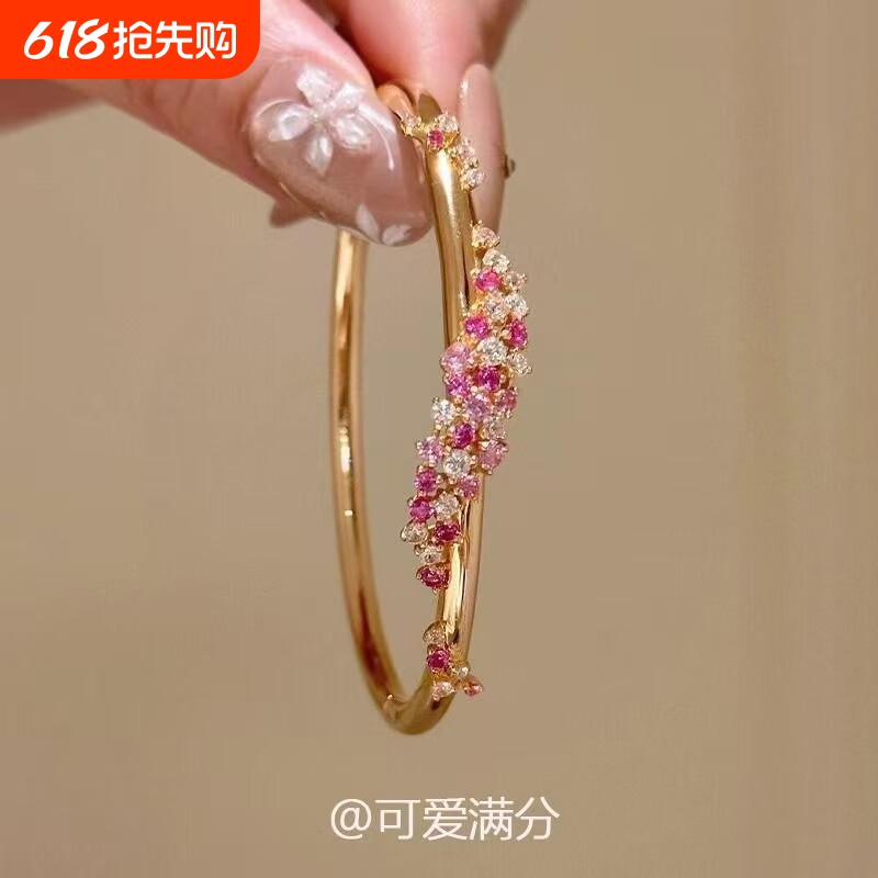「蜜珠春语」波西米亚风彩色珠串缠绕手镯小众设计轻奢高级感手饰