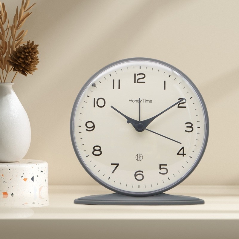 床头静音小台钟卧室台式闹钟儿童专用时钟学生用起床神器桌面钟表