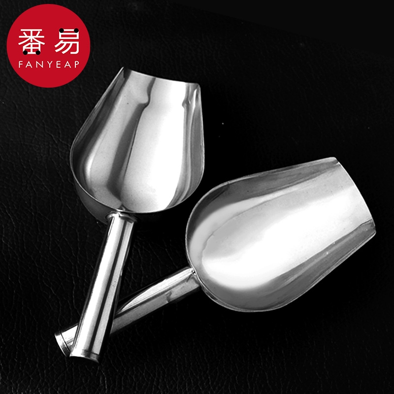 冰铲AB1sl001-不锈钢爆米花瓜子茶叶铲子塑料奶茶店用米铲食品干