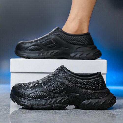 ONEGE包头轻便防水鞋防滑简约透气厨师鞋男女款舒适耐磨工作鞋底