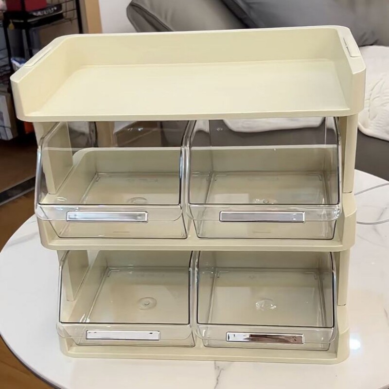 茶包咖啡零食置物架台面多功能杂物多层办公室桌面整理收纳储物架