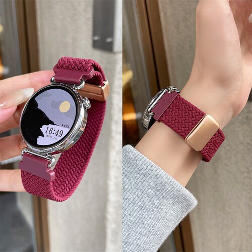 适用小米watchS5尼龙编织磁吸扣手表带S3/S2/S1弹力表带color男女