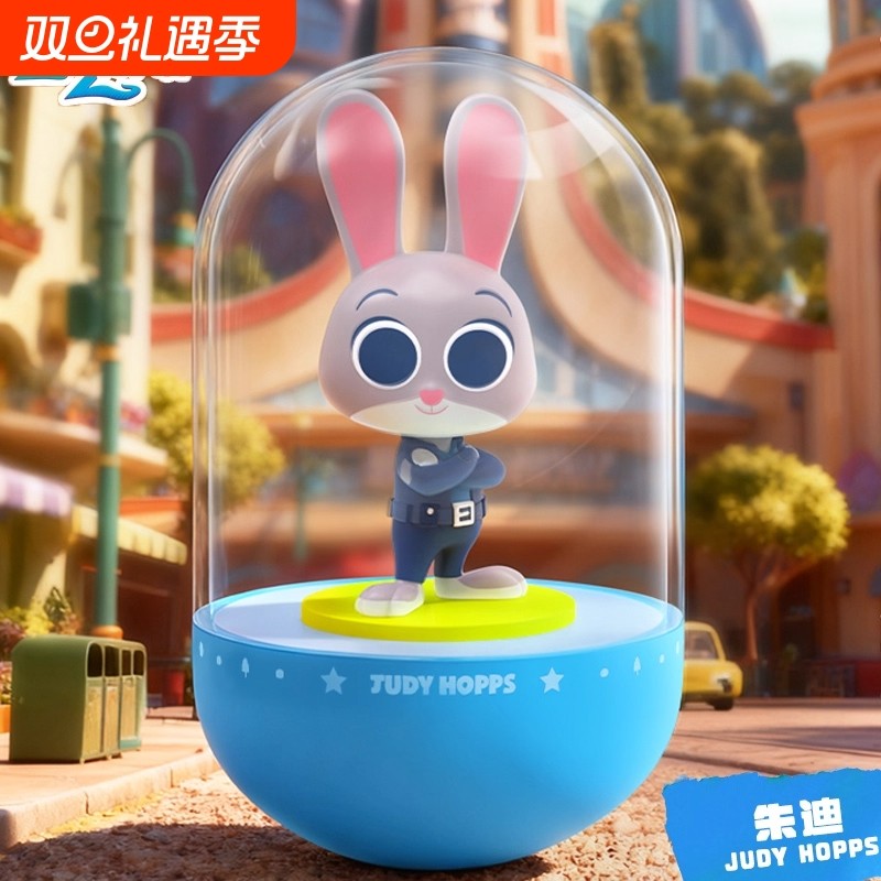 正版迪士尼疯狂动物城盲盒电影周边小夜灯发光手办男女生礼物桌面