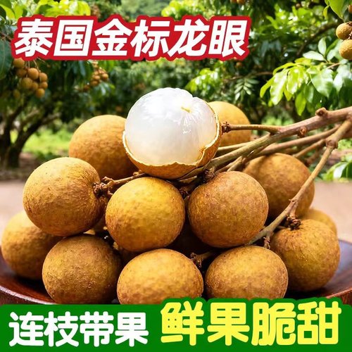 泰国龙眼新鲜热带进口水果当季现摘现发鲜甜桂圆精选干货顺丰秒发
