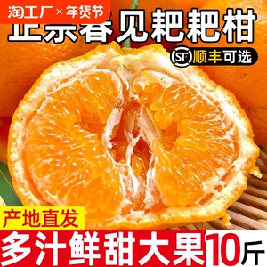 四川特级春见耙耙柑粑粑柑9斤橘子当季整箱新鲜水果丑柑桔丑八怪