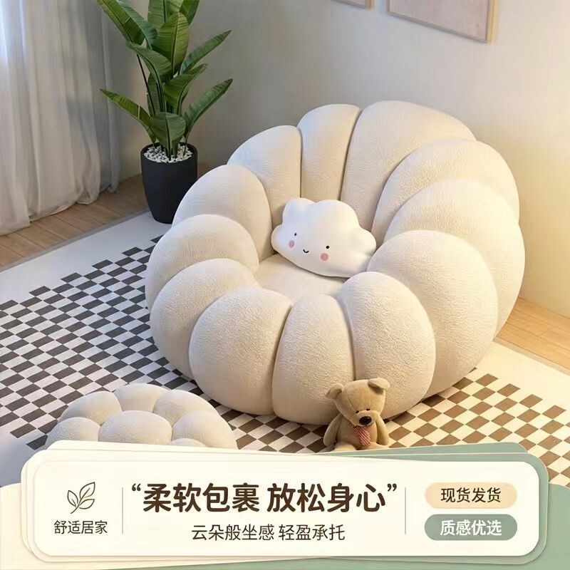 懒人沙发布套旧衣服玩偶可填充沙发套可拆洗收纳榻榻米豆袋换洗套