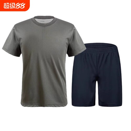 体能服套装训练服短袖短裤夏季学生军训服圆领速干运动T恤薄款