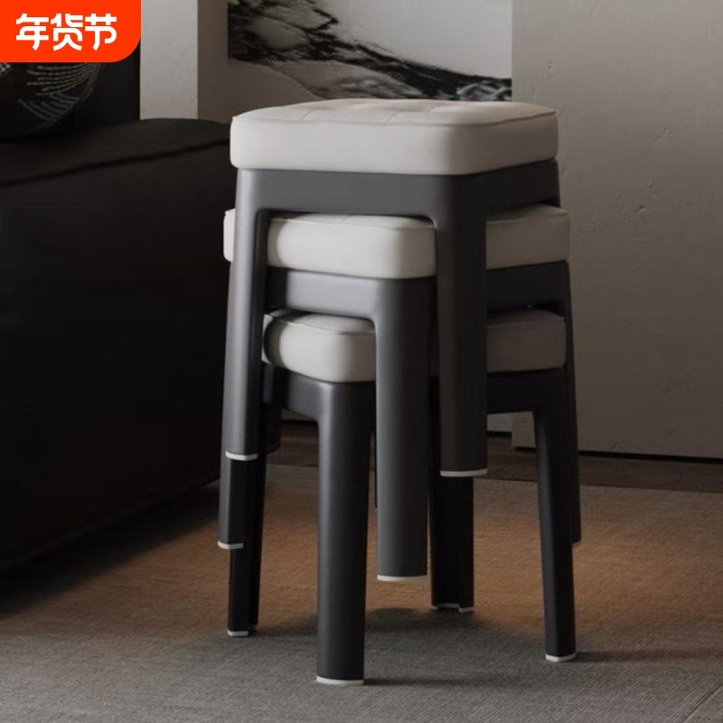 凳子小矮凳家用客厅凳子可叠放板凳儿童小椅子茶几沙发凳方凳软包,收纳整理,收纳凳,淘宝优惠券,粉丝福利购,淘宝优惠卷