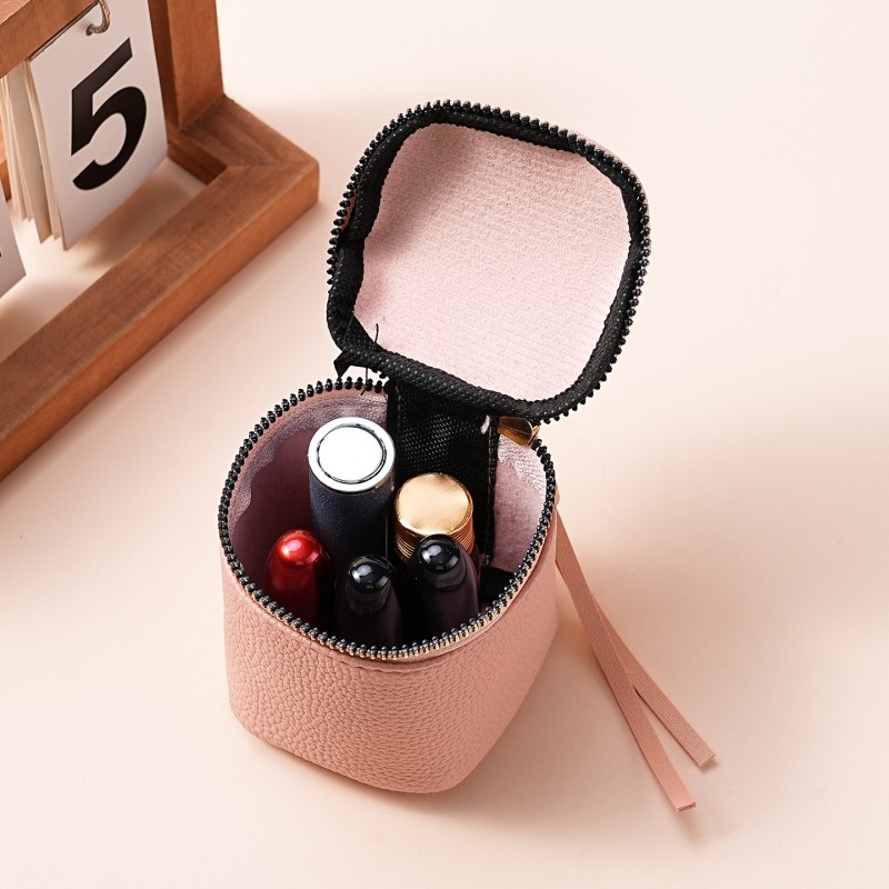 新款时尚小众便携复古纯色手拿短款包简约精致感零钱包女士小包包