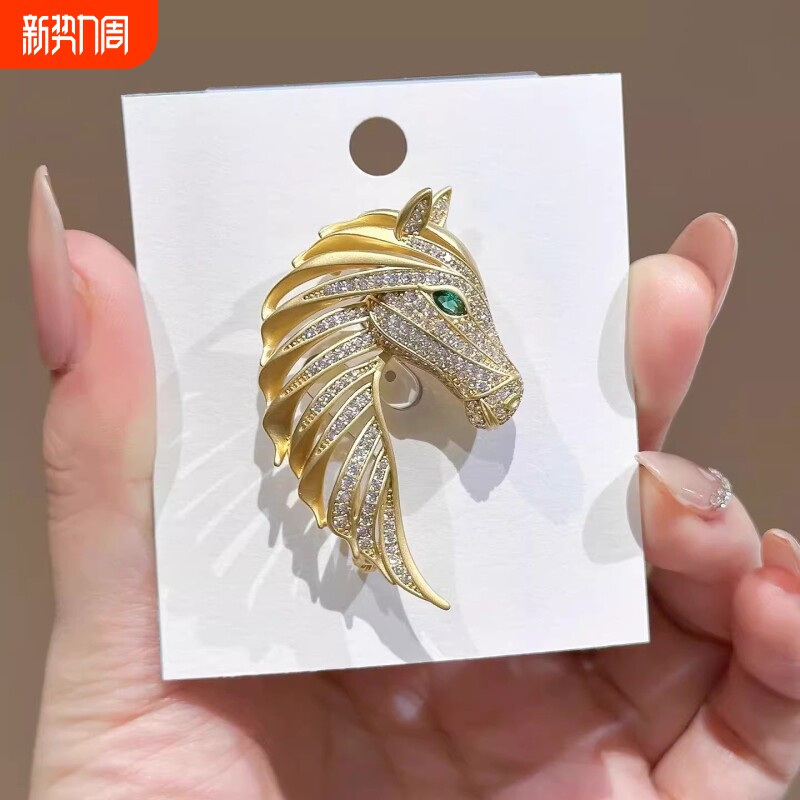 中国风复古宫廷凤凰胸针高档女珐琅别针高级感胸花礼物