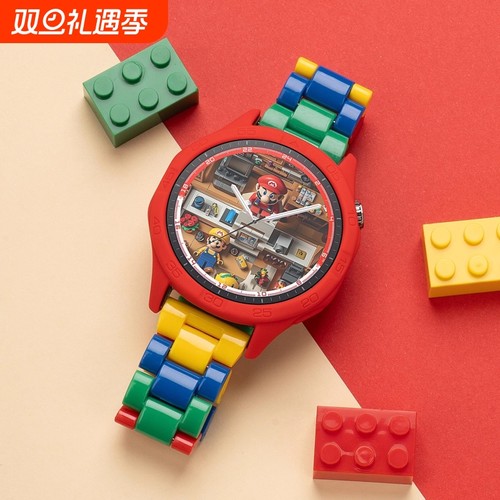 适用华为手表表带华为gt6表带gt5新款gt4乐高gt3积木表带华为watch5/4树脂表带pro智能gt2秋季运动透气男腕带