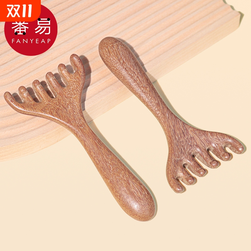 按摩器/头部E1pn0-家用头部按摩器刮头器按压头部刮脸刮手梳子