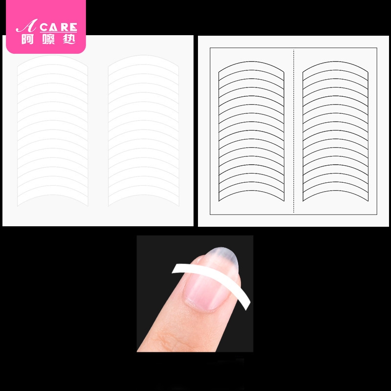 美甲法式贴AC1sn0-微笑贴模板辅助工具花式造型做甲初学者操作