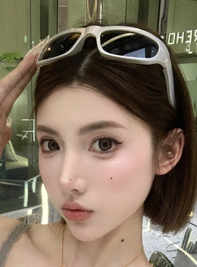 日系专柜2026新款发箍墨镜y2k辣妹夏季高级感高颅顶头偏光圆脸