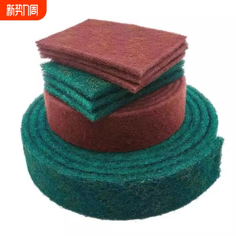 加厚工业百洁布拉丝布不锈钢抛光除锈金刚砂擦锅神器厨房铁板打磨