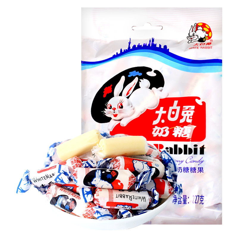 大白兔奶糖牛奶糖原味糖果袋装婚庆零食结婚批发227g