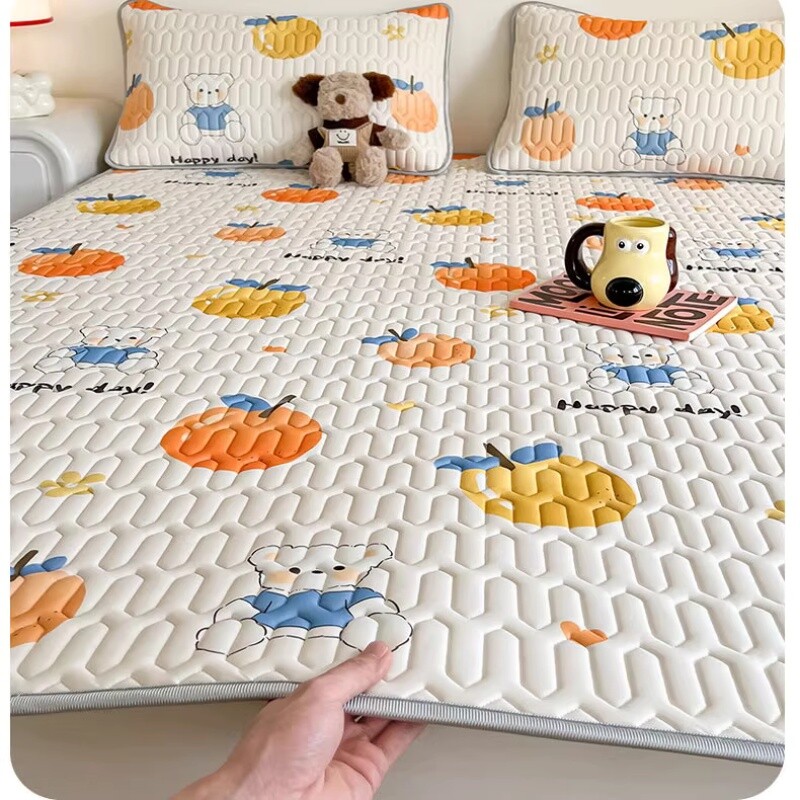 宿舍乳胶床单单件冰丝凉席夏天学生夏季枕套三件套2025单人床防滑