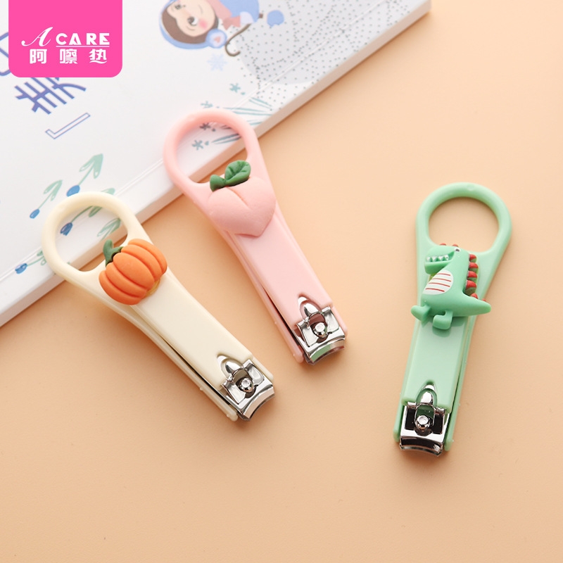 指甲刀B1vq0-易上手修剪甲面女可爱单个折叠美甲工具指甲钳剪刀