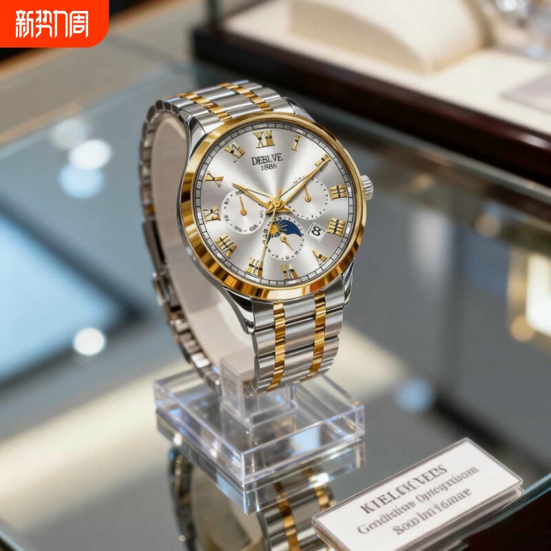 老人手表男士爸爸女款情侣表防水老年人学生石英表男款非机械表礼