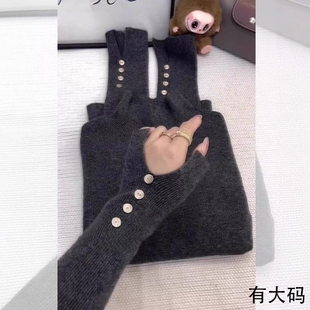 打底衫 秋冬款 气质洋气内搭半高领针织衫 女高级感大码 软糯上衣 修身