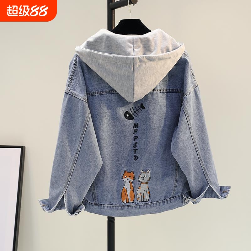 儿童春秋季牛仔衣中大童女孩宽松休闲外套新款衣服女童韩版上衣潮