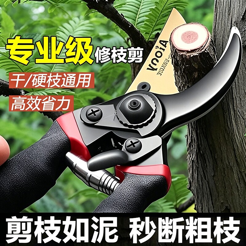 德国园艺修枝剪艺园剪刀剪枝条专用高效省力果园林园花园剪高碳钢
