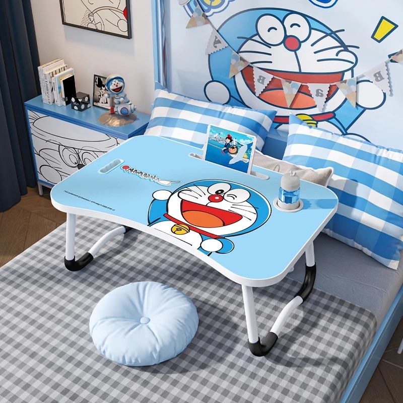 可折叠床上小桌子家用办公桌学生学习写字桌床上电脑桌客厅飘窗桌炕桌宝宝看书桌大学生宿舍小书桌简易小桌板