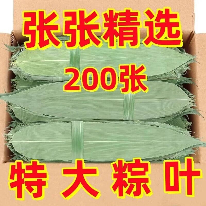 干粽叶包粽子专用大号野生干竹箬叶端午老式材料商批发本地粽叶