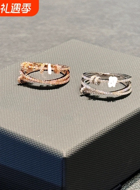 高版本精工饰来运转戒指女轻奢高级个性精致小众设计感送女友礼物