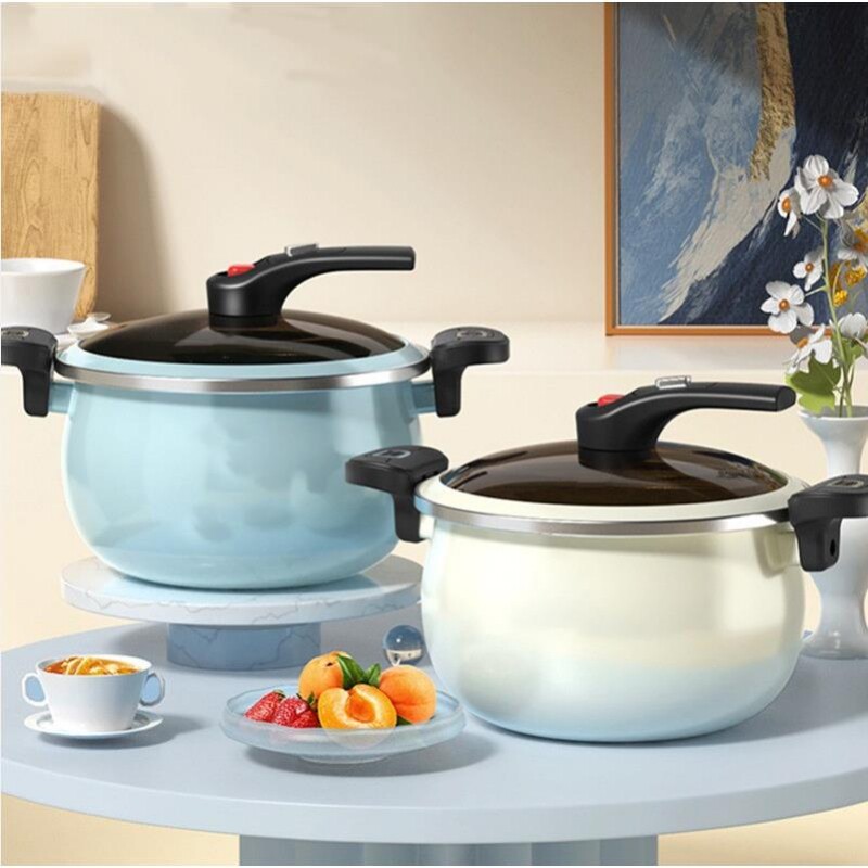 新款搪瓷珐琅微压锅家用大容量多功能宫廷微压力锅煲汤炖汤不粘锅
