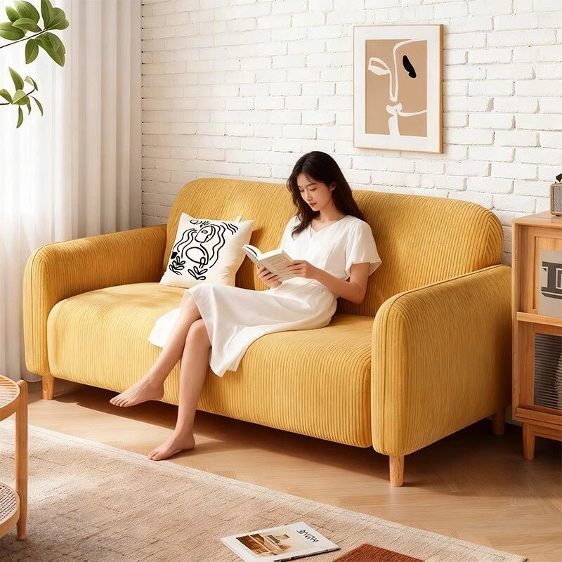 沙发客厅家用小户型云朵奶油轻奢简约现代双三人沙发懒人布艺沙发