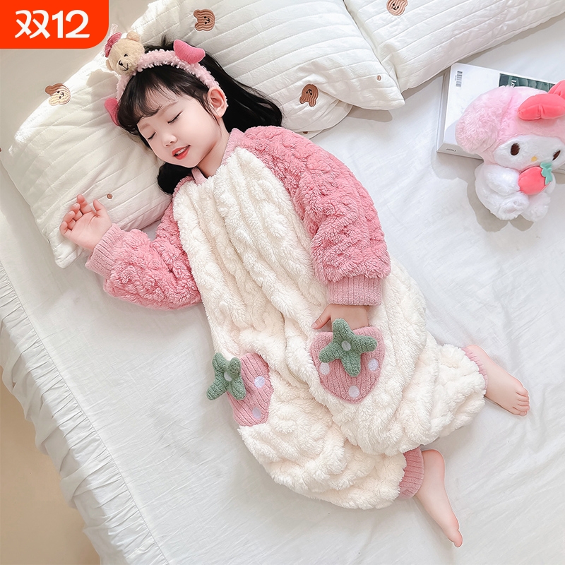 女童可爱风睡袋秋冬保暖