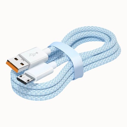 老式安卓手机充电线micro usb接口蓝色1.5米单条