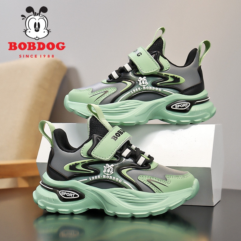 巴布豆男童运动鞋防水皮面2025