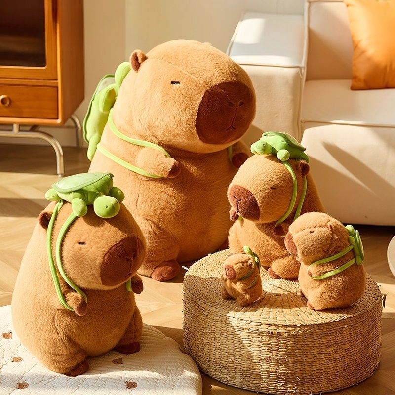 卡皮巴拉水豚毛绒玩具公仔