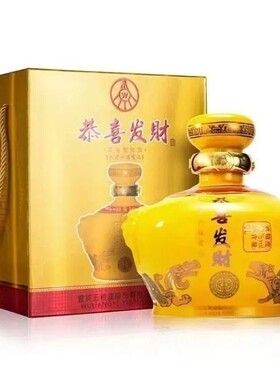 五粮恭喜发财坛子酒52度浓香型白酒大坛 整箱2坛*2L