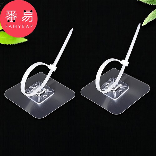 扎带固定卡扣A1vo0-粘贴式卡扣免打孔扎带固定器软管置物架