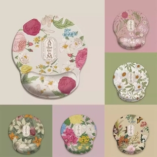 爱若玫瑰花护腕垫笔记本电脑键盘手托枕办公家用游戏防滑