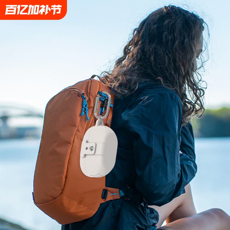 适用索尼Sony WF-1000XM5蓝牙耳机硅胶保护套金属钉扣开关款软壳