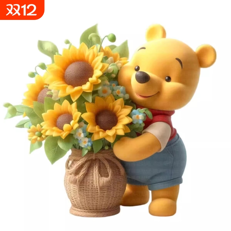 小熊维尼客厅卧室门窗装饰贴