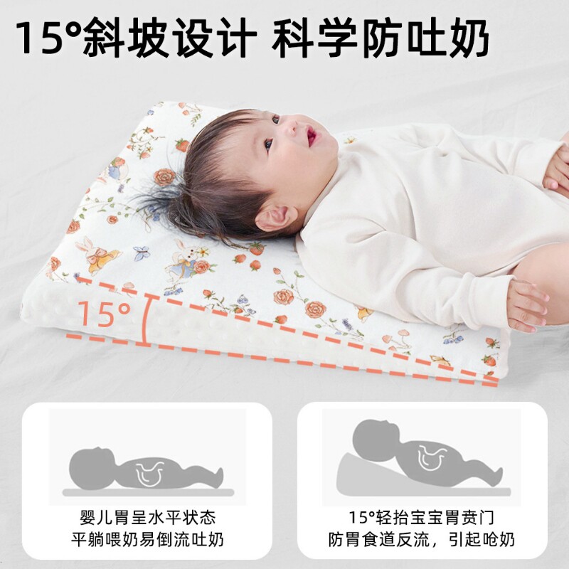 婴儿防吐奶斜坡垫斜坡枕新生儿宝宝防溢奶胀气二合一喂奶躺睡神器