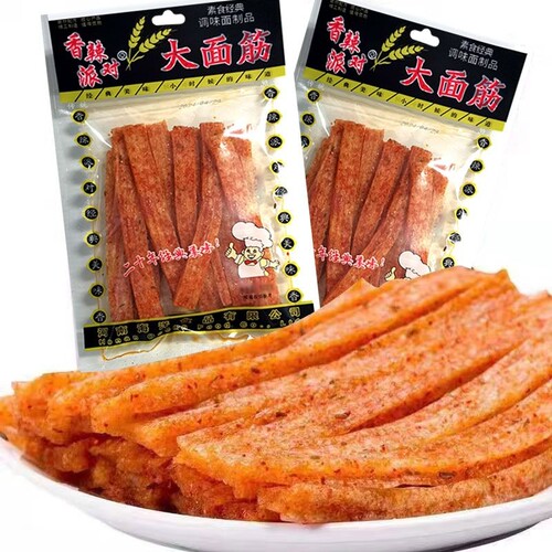 香辣派对大面筋辣条102g怀旧零食儿时经典网红休闲小吃解馋香