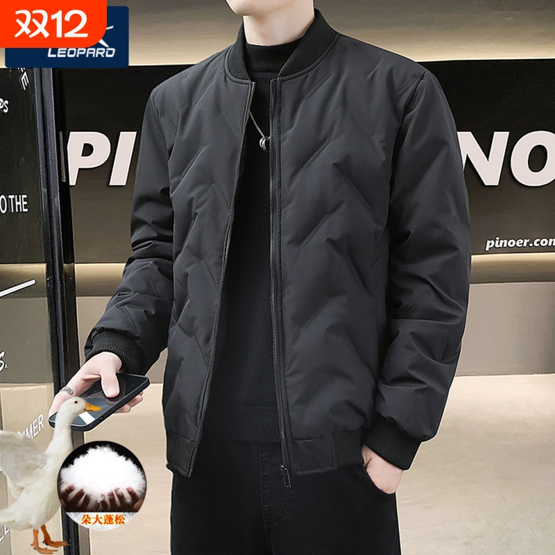 未来豹男棒球领保暖棉衣防风
