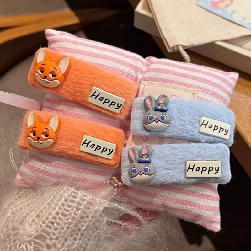 疯狂动物城尼克朱迪少女学生可爱少女心碎发刘海bb夹发卡卡通发夹