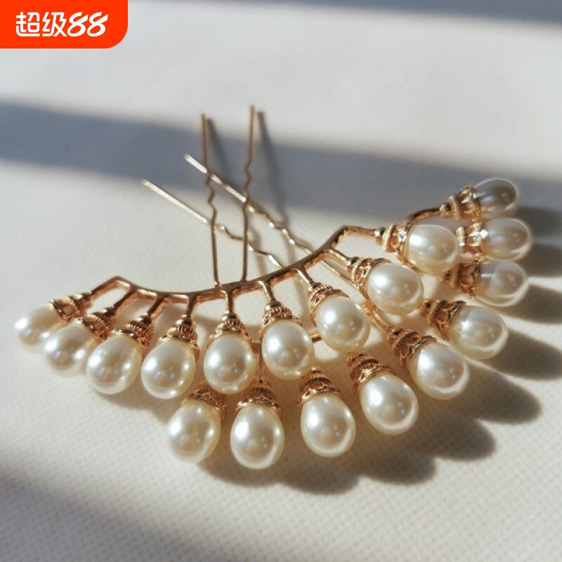 古装汉服头饰珍珠排钗排簪宋风明制发簪古风发插日常百搭配饰